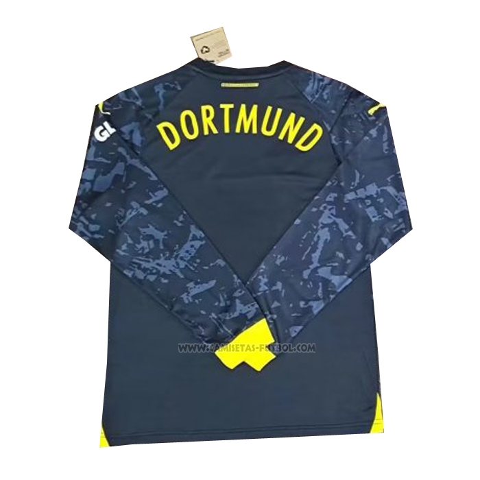 2ª Camiseta Borussia Dortmund Manga Larga 2023-2024